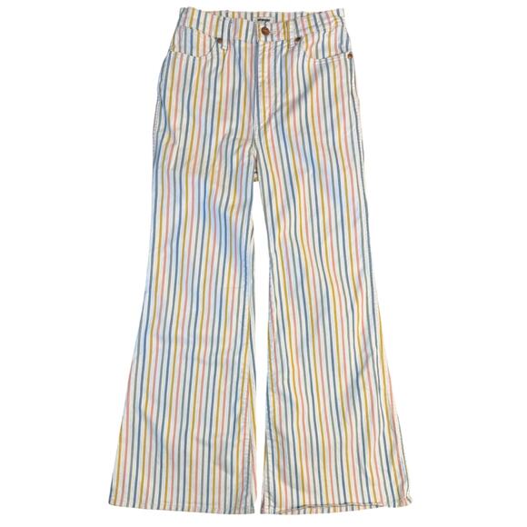 Wrangler Denim - Wrangler Wanderer High Rise Flare Jean 622 Denim Vertical Stripes Women 28 x 30